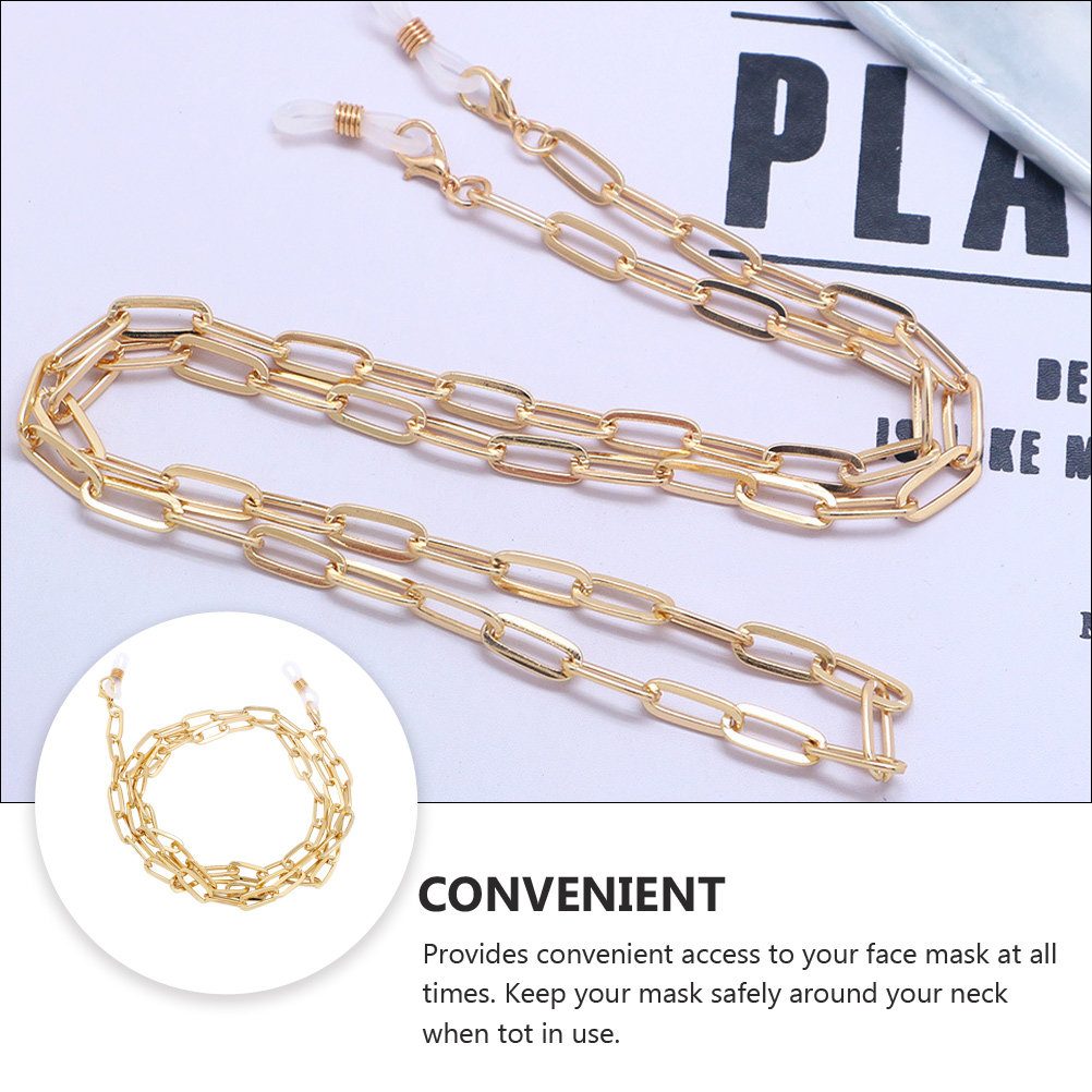 Золотая цепочка для очков в ви – обзор и цена Mask Chain Holder