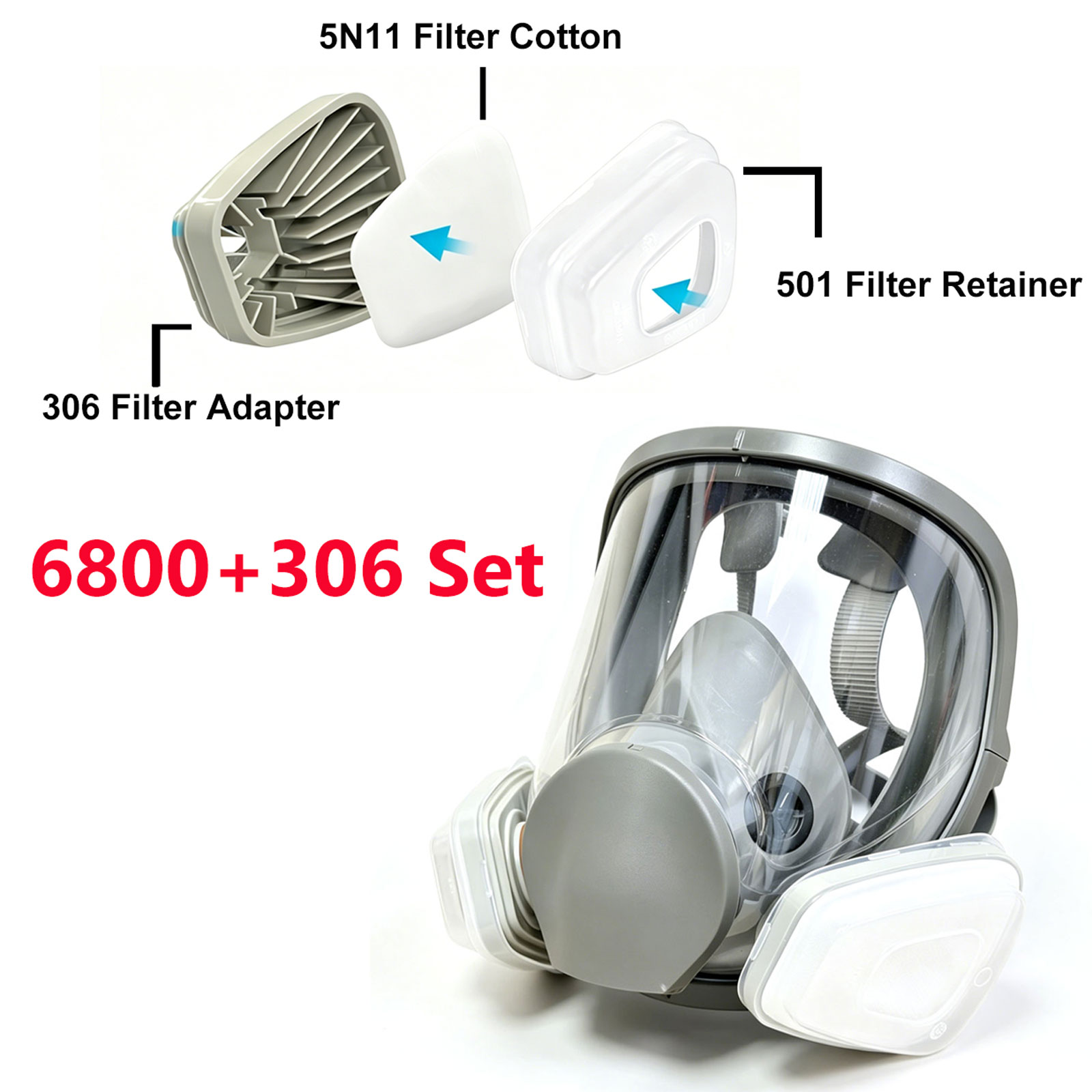 Полнолицевой респиратор 6800 с – обзор и цена Dust Mask Construction