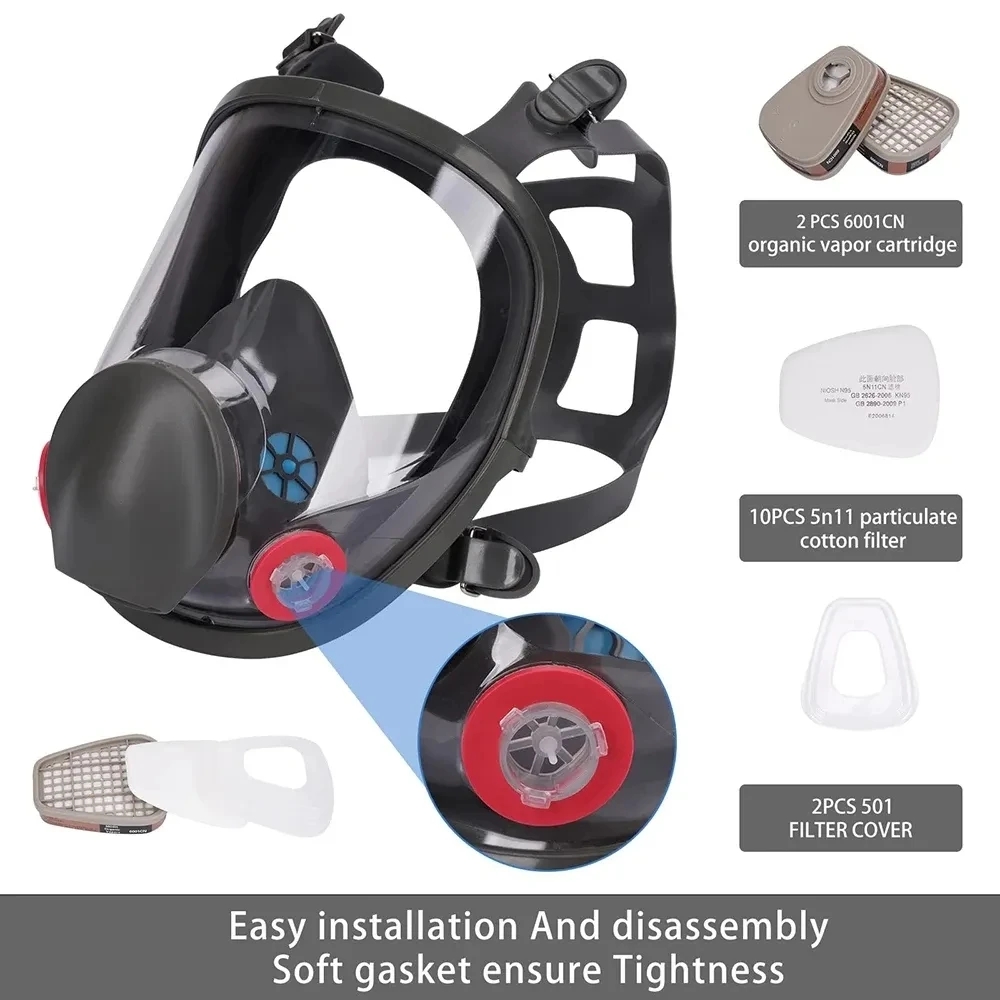 Противотуманная газовая маска  – обзор и цена Dust Mask Construction